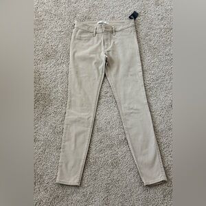 Abercrombie & Fitch Beige Skinny Jeans